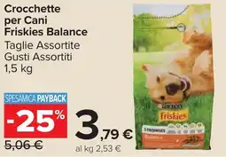 Carrefour Market Crocchette per Cani Friskies Balance offerta