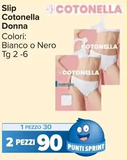 Carrefour Market Slip Cotonella Donna offerta