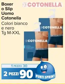 Carrefour Market Boxer o Slip Uomo Cotonella offerta