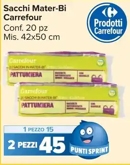 Carrefour Market Sacchi Mater-Bi Carrefour offerta