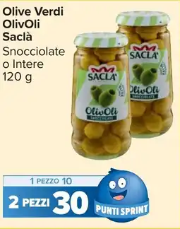 Carrefour Market Olive Verdi Olivoli Saclà offerta