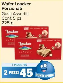 Carrefour Market Wafer Loacker Porzionati offerta