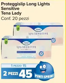Carrefour Market Proteggislip Long Lights Sensitive Tena Lady offerta