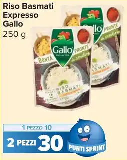 Carrefour Market Riso Basmati Expresso Gallo offerta