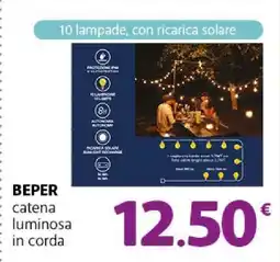 Famila BEPER catena luminosa in corda offerta