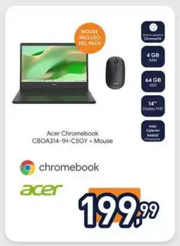 Unieuro Acer Chromebook CBOA314-1H-C5GY + Mouse offerta