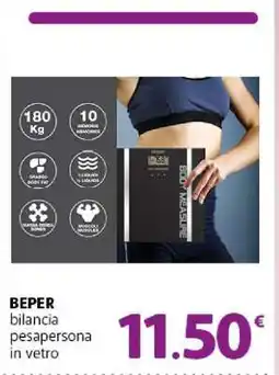 Famila BEPER bilancia pesapersona in vetro offerta