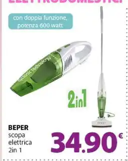 Famila BEPER scopa elettrica 2in1 offerta