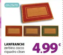 Famila LANFRANCHI zerbino cocco riquadro clean offerta