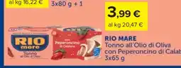 Carrefour RIO MARE Tonno all'Olio di Oliva con Peperoncino di Calabria offerta