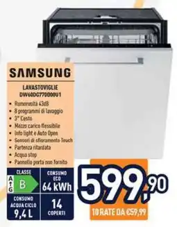 Unieuro Samsung Lavastoviglie DW60DG770BB0U1 offerta