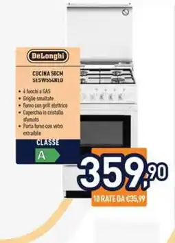 Unieuro DeLonghi CUCINA 50CM SESW554NED offerta