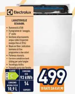 Unieuro Electrolux Lavastoviglie EES48400L offerta