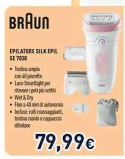 Unieuro Braun Epilatore Silk Epil SE 7030 offerta