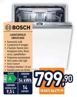 Unieuro Bosch Lavastoviglie SMV6YCX02E offerta