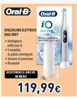 Unieuro Oral-B Spazzolino Elettrico iO6S Grey offerta
