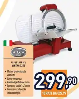 Unieuro RGV Affettatrice Vintage 250 offerta