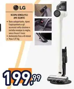 Unieuro LG Scopa Senza Fili A9C-SLIM1C offerta