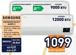 Unieuro Samsung Condizionatore Dualsplit offerta