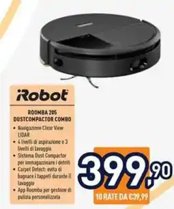 Unieuro iRobot Roomba 205 DustCompactor Combo offerta