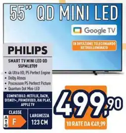Unieuro PHILIPS 55 QD MINI LED offerta