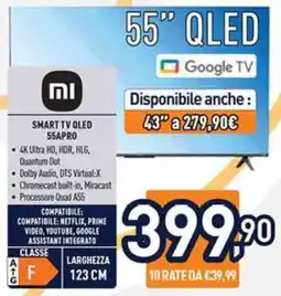 Unieuro SMART TV QLED 55APRO offerta