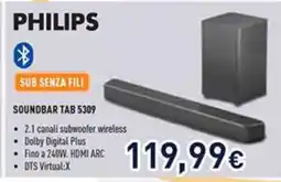 Unieuro PHILIPS SOUNDBAR TAB 5309 offerta