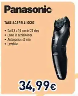 Unieuro Panasonic TAGLIACAPELLI GC53 offerta