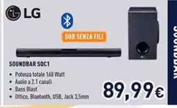 Unieuro LG SOUNDBAR SQC1 offerta
