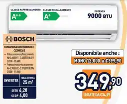 Unieuro Condizionatore Monosplit Bosch CL2000 26E offerta