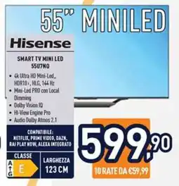 Unieuro Hisense 55U7HQ offerta