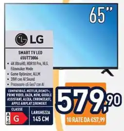 Unieuro LG SMART TV LED 65UT73006 offerta