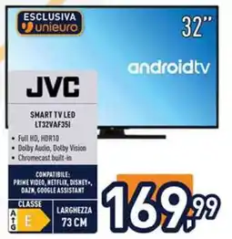 Unieuro JVC SMART TV LED LT32VAF35I offerta