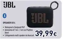 Unieuro JBL Speaker GO 4 offerta