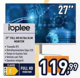 Unieuro Iplee 27 FULL HD ULTRA SLIM MONITOR offerta