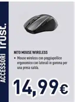 Unieuro NITO MOUSE WIRELESS offerta