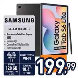 Unieuro Samsung Galaxy Tab S6 Lite offerta