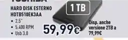 Unieuro Toshiba Hard Disk Esterno HDTB510EK3AA offerta
