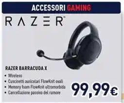 Unieuro RAZER BARRACUDA X offerta