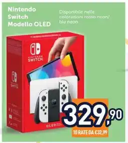 Unieuro Nintendo Switch Modello OLED offerta