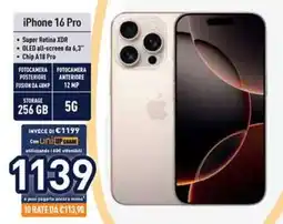 Unieuro iPhone 16 Pro offerta