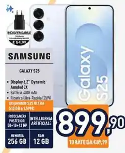 Unieuro Samsung Galaxy S25 offerta
