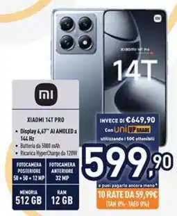 Unieuro Xiaomi 14T Pro offerta