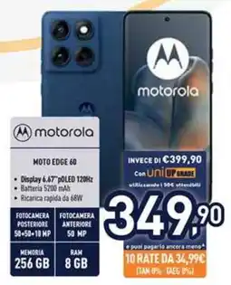 Unieuro Motorola Moto Edge 60 offerta