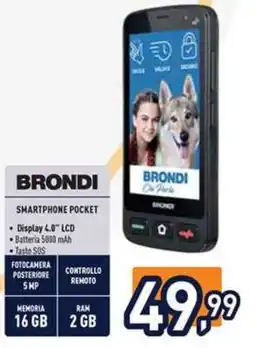 Unieuro BRONDI Smartphone Pocket offerta