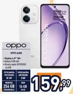 Unieuro OPPO A40m offerta