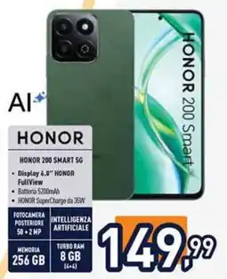 Unieuro HONOR 200 SMART 5G offerta