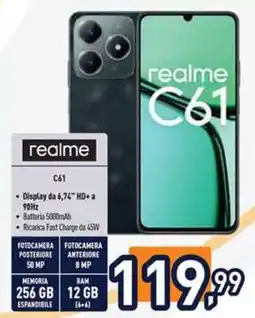 Unieuro realme C61 offerta