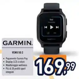 Unieuro GARMIN VENU SQ 2 offerta