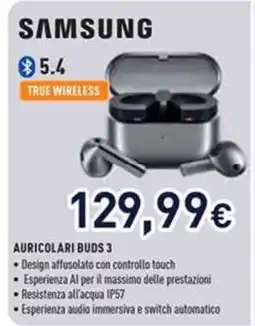 Unieuro AURICOLARI BUDS 3 offerta